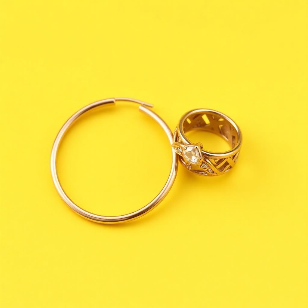 Gold Hoop & Ring Duo